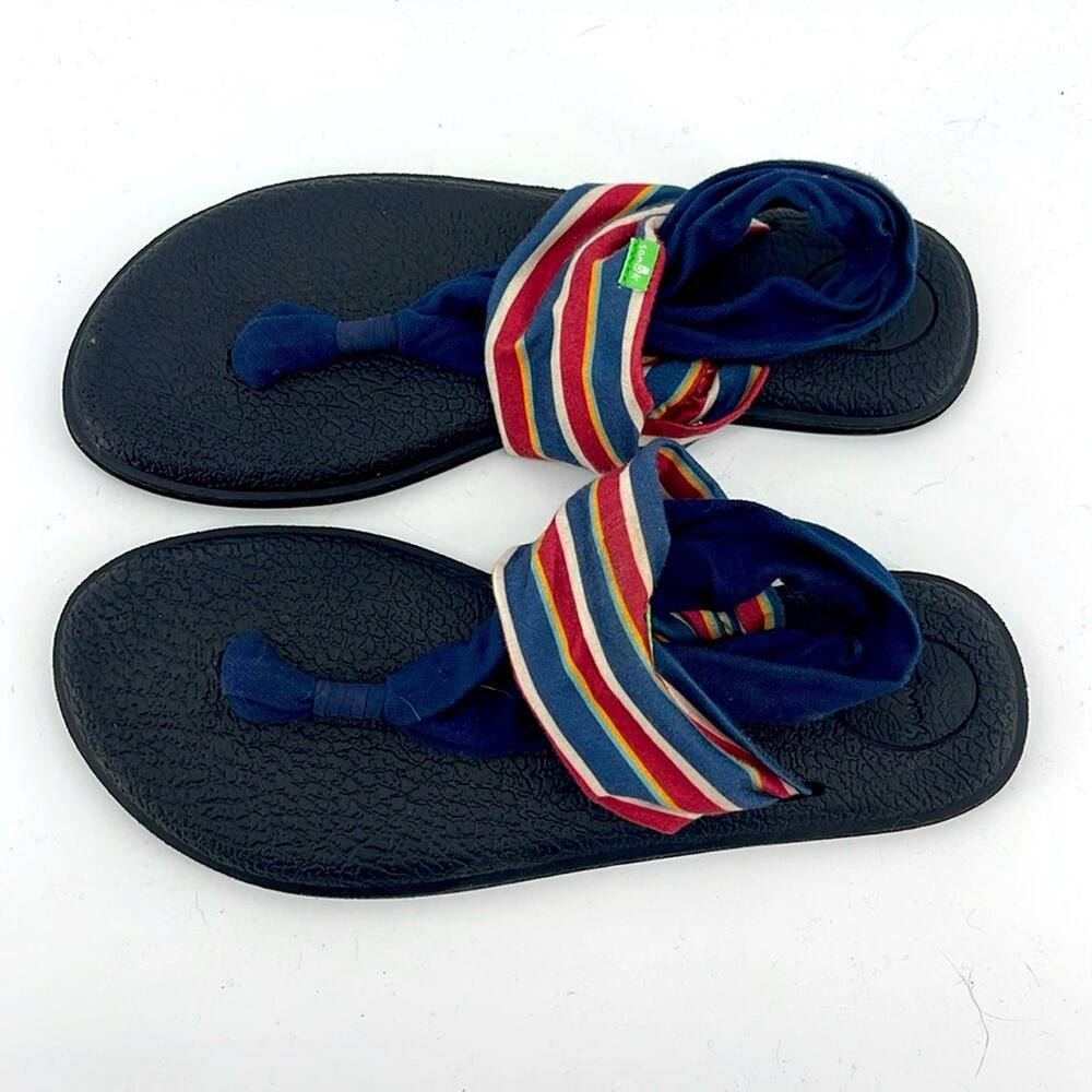 NWOT Sanuk yoga mat sling back sandals sz 10